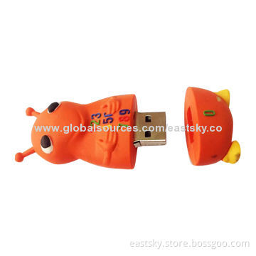 Custom ant shape thumb drive, made of soft PVC material, OEM orders are welcomeNew
